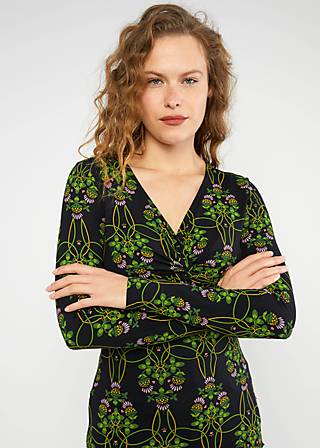 Longsleeve Hot Knot Lacy, thistle hood, Shirts, Schwarz