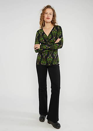 Longsleeve Hot Knot Lacy, thistle hood, Shirts, Schwarz