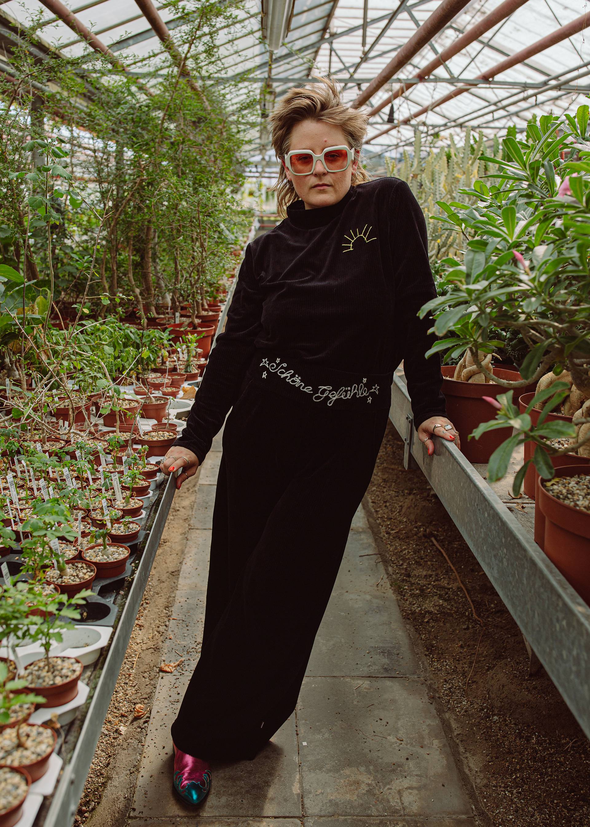 Corduroy Pants Jolly Marleen, schöne gefühle, schönes herz, Trousers, Black