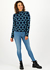Knitted Jumper long turtle, frosty laurel, Knitted Jumpers & Cardigans, Blue