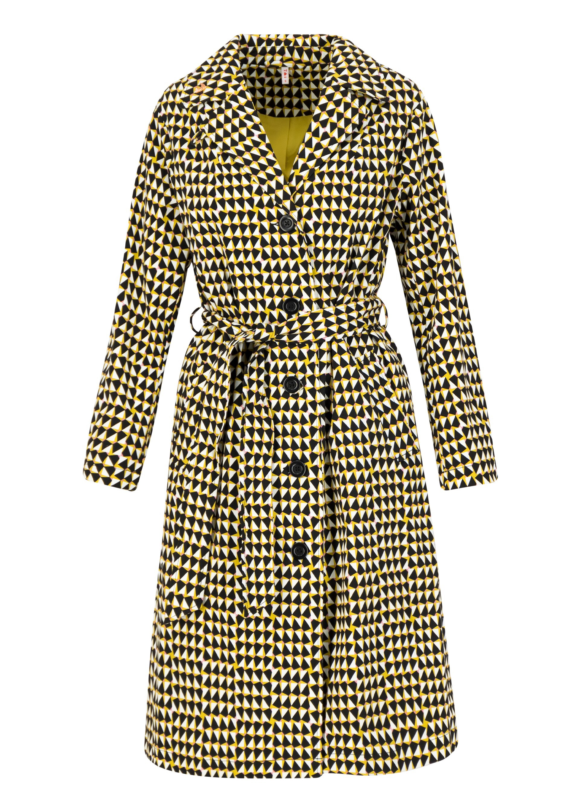 Trench Coat schönwetterwolken, dusty diamond, Jackets & Coats, Yellow