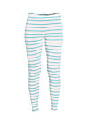 logo leggins, white stripes, Leggings, White