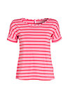 logo tshirt grown-on sleeves, pink stripes, Shirts, Pink