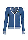 Valley of harmony Cardy, blue blossom, Knitted Jumpers & Cardigans, Blue