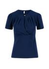 T-Shirt Criss Cross Cœur, bleu de la mer, Shirts, Blue