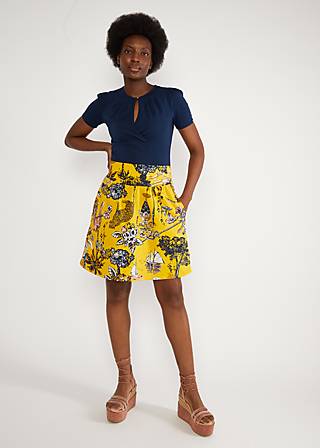 Sommerrock Glockengl&uuml;ck, royal &agrave; bord, R&ouml;cke, Gelb