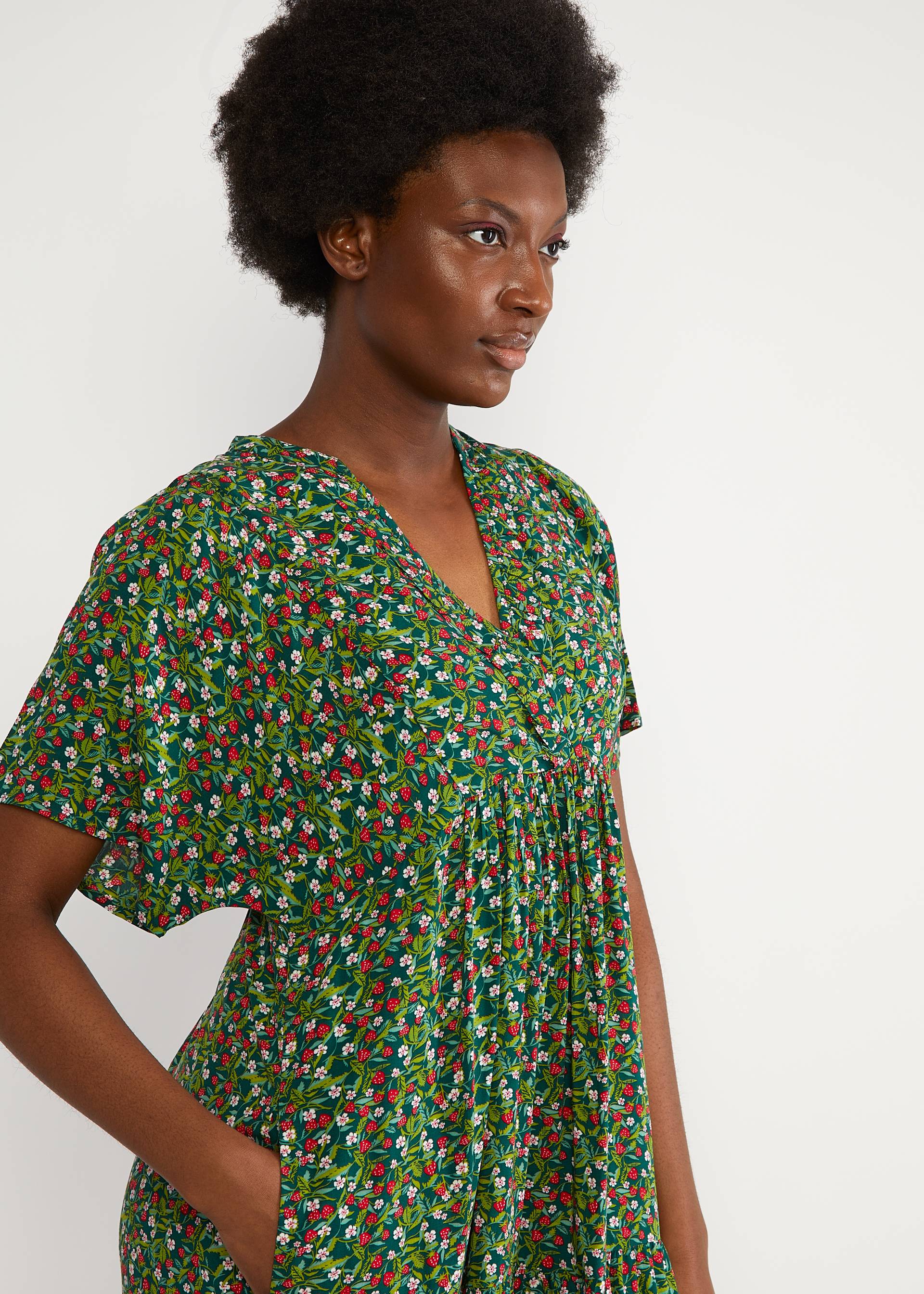 Sommerkleid Saint Tropen, le jardin de grand-m&egrave;re, Kleider, Gr&uuml;n