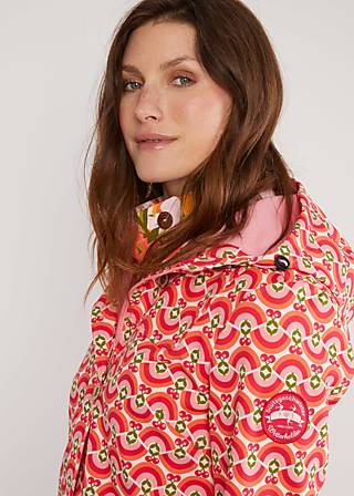 Soft Shell Jacket Wild Weather, friendly rainbows and cherries, Jackets & Coats, White