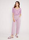 Trousers High Waist Olotte Remade, soft lilac herb, Trousers, Purple