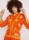 Sommer Cardigan Mingle Mangle, artistic orange blossom, Strickpullover & Cardigans, Orange
