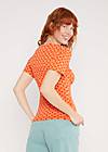 T-Shirt Mon Soleil Cache, botanical mosaic, Shirts, Orange