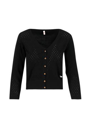 Cardigan Sweet Petite, traditional black knit, Knitted Jumpers & Cardigans, Black