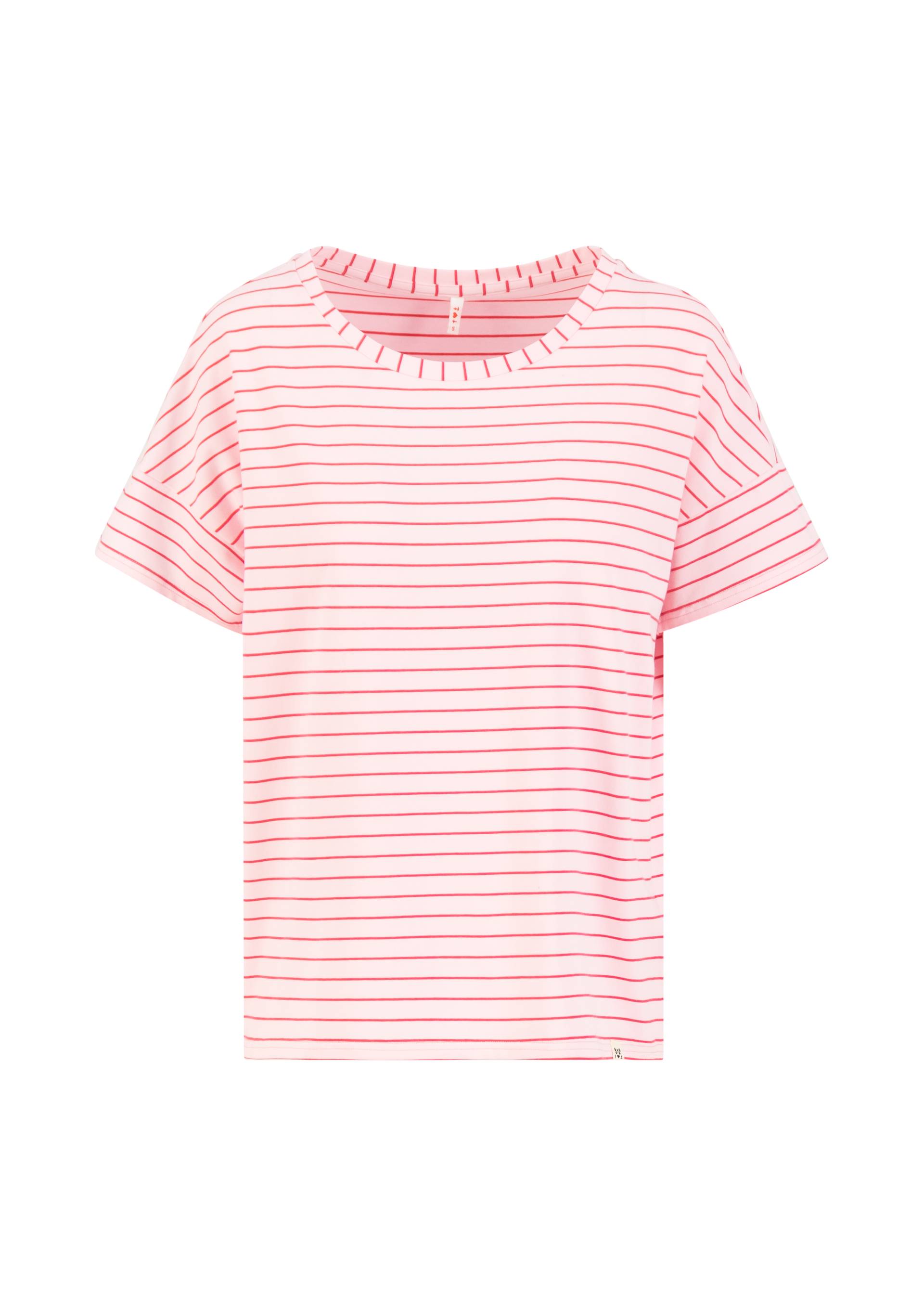 T-Shirt The Generous One, strawberry stripes, Tops, Pink