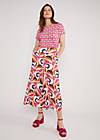 Culottes In Full Bloom, romantic colour waves, Trousers, Blue