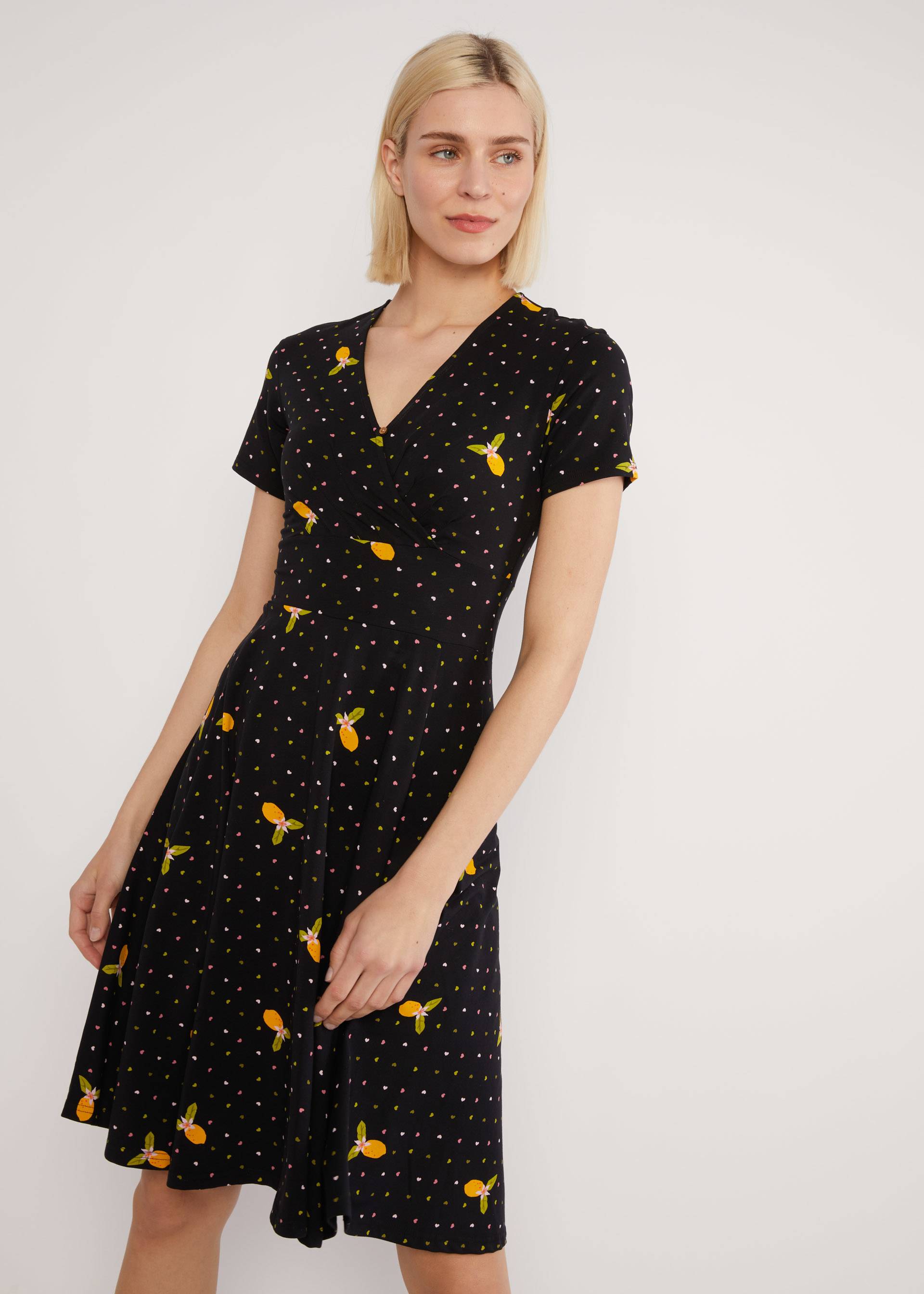 Freizeitkleid Shalala Tralala, when life gives you lemons, Kleider, Schwarz