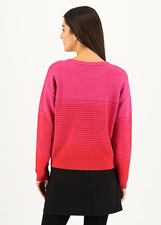 Knitted Jumper Chic Promenade, love gradient knit, Knitted Jumpers & Cardigans, Red