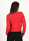 Cardigan Save the World, stunningly red knit, Strickpullover & Cardigans, Rot
