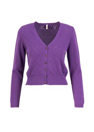 Cardigan Save the World, wildflower pearl, Knitted Jumpers & Cardigans, Purple