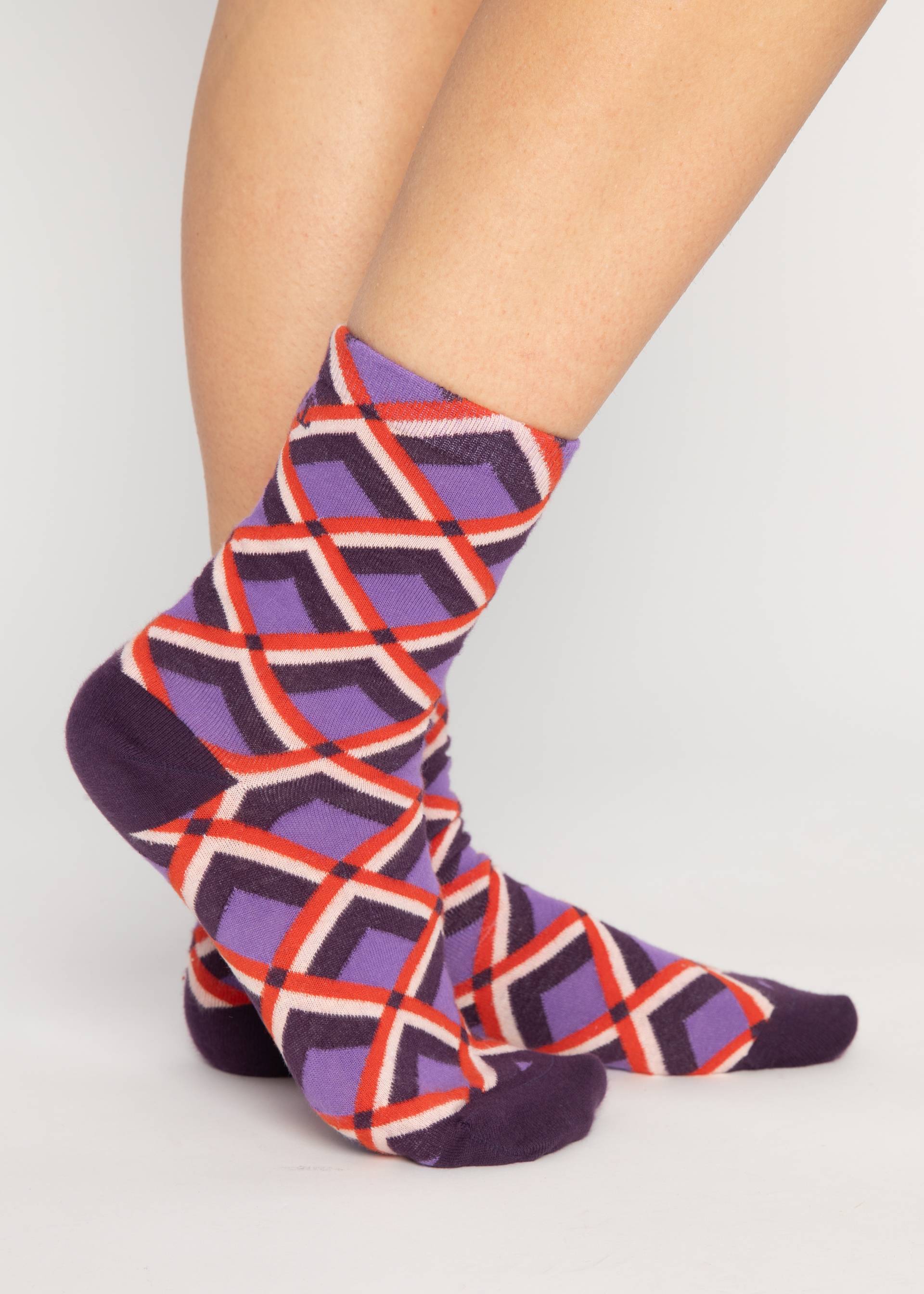 Baumwollsocken Sensational Steps, my friendly socks, Socken, Lila