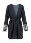 Long Cardigan Nordic Wrapper, onshore blue knit, Knitted Jumpers & Cardigans, Blue