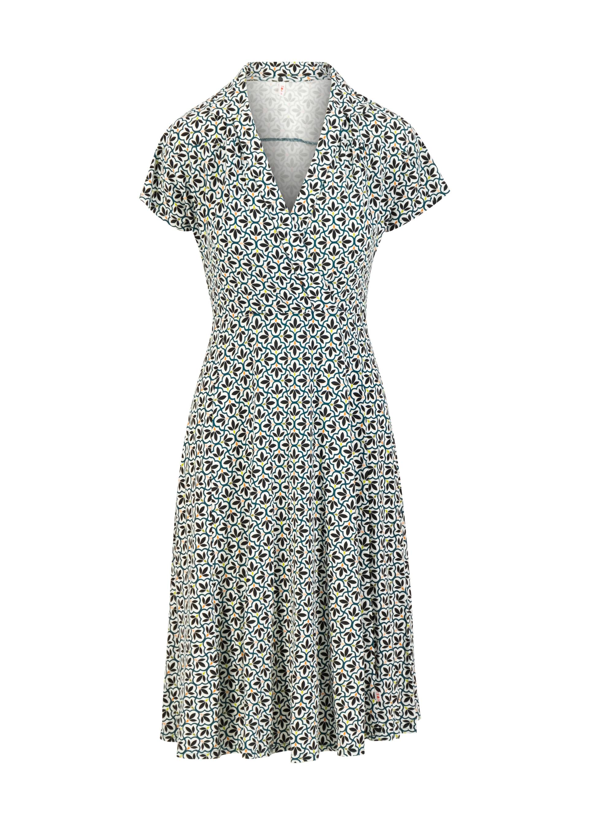 Summer Dress Hédoniste d'Été, graphic flower mosaic, Dresses, White