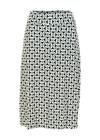 Jersey Skirt Tender Slender, graphic flower mosaic, Skirts, White