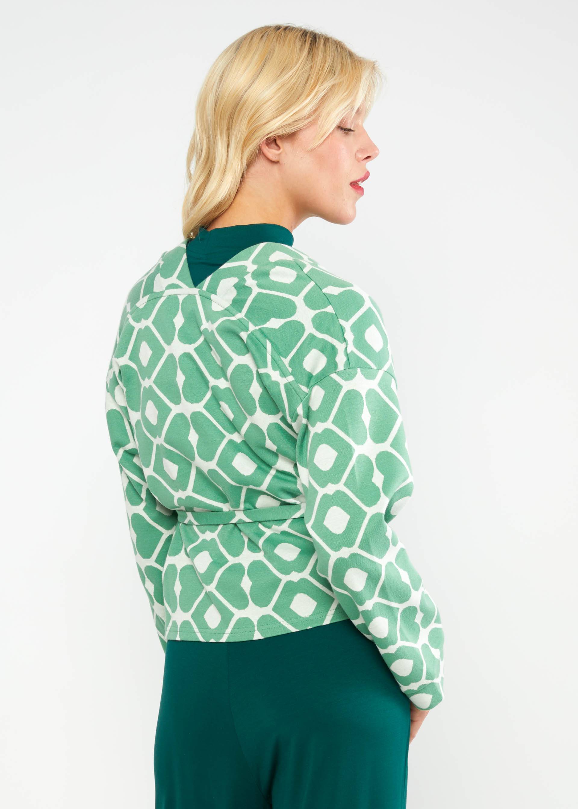 Cardigan Cardymono, loving kiss green, Cardigans, Blue