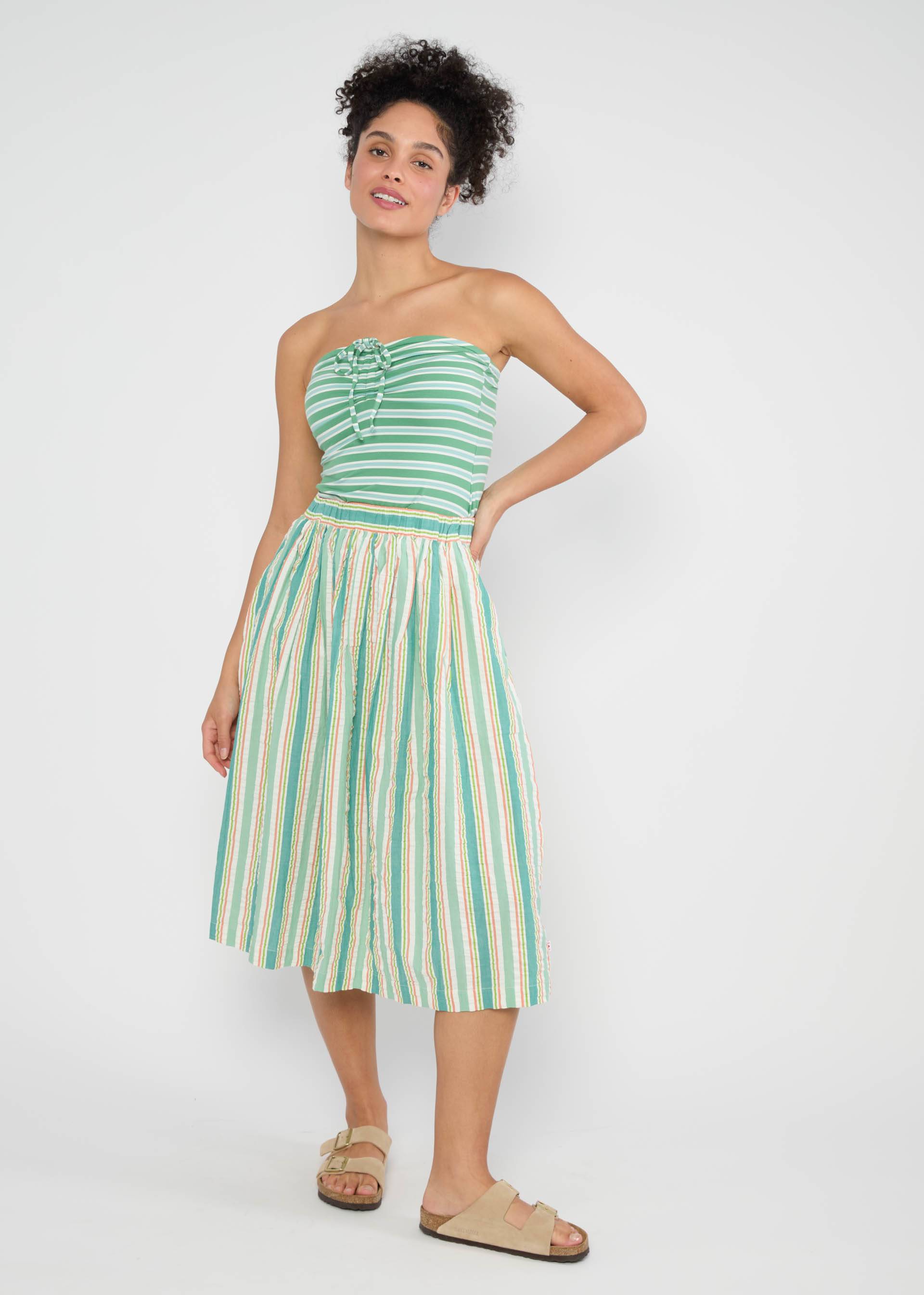 Sommerrock Everyday Poetry, awing stripes, Röcke, Grün