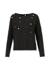 Knitted Jumper sea promenade, cozy black , Knitted Jumpers & Cardigans, Black