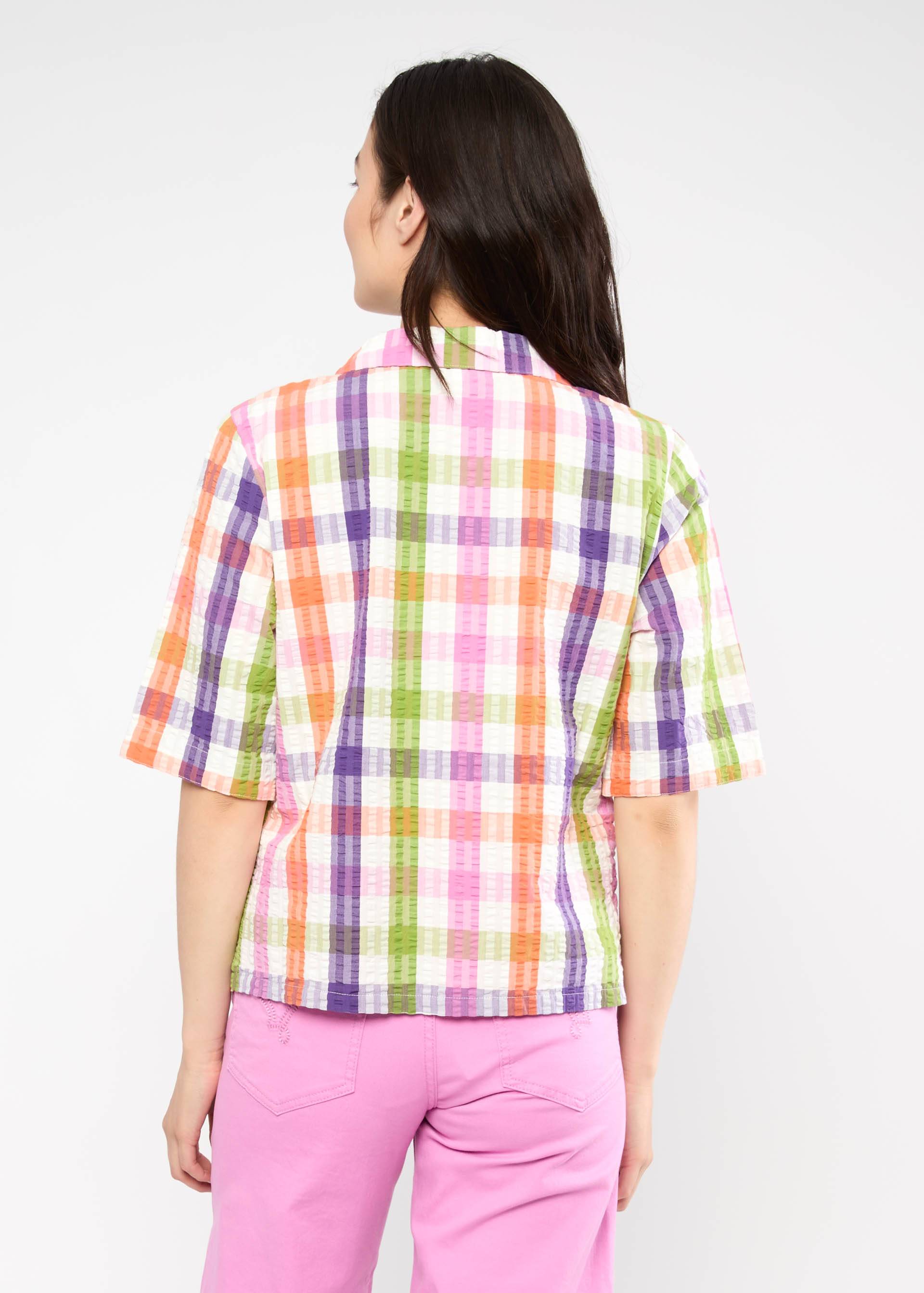 Seersucker Hemd Shimmy Chic, happy color vichy, Blusen & Tuniken, Blau