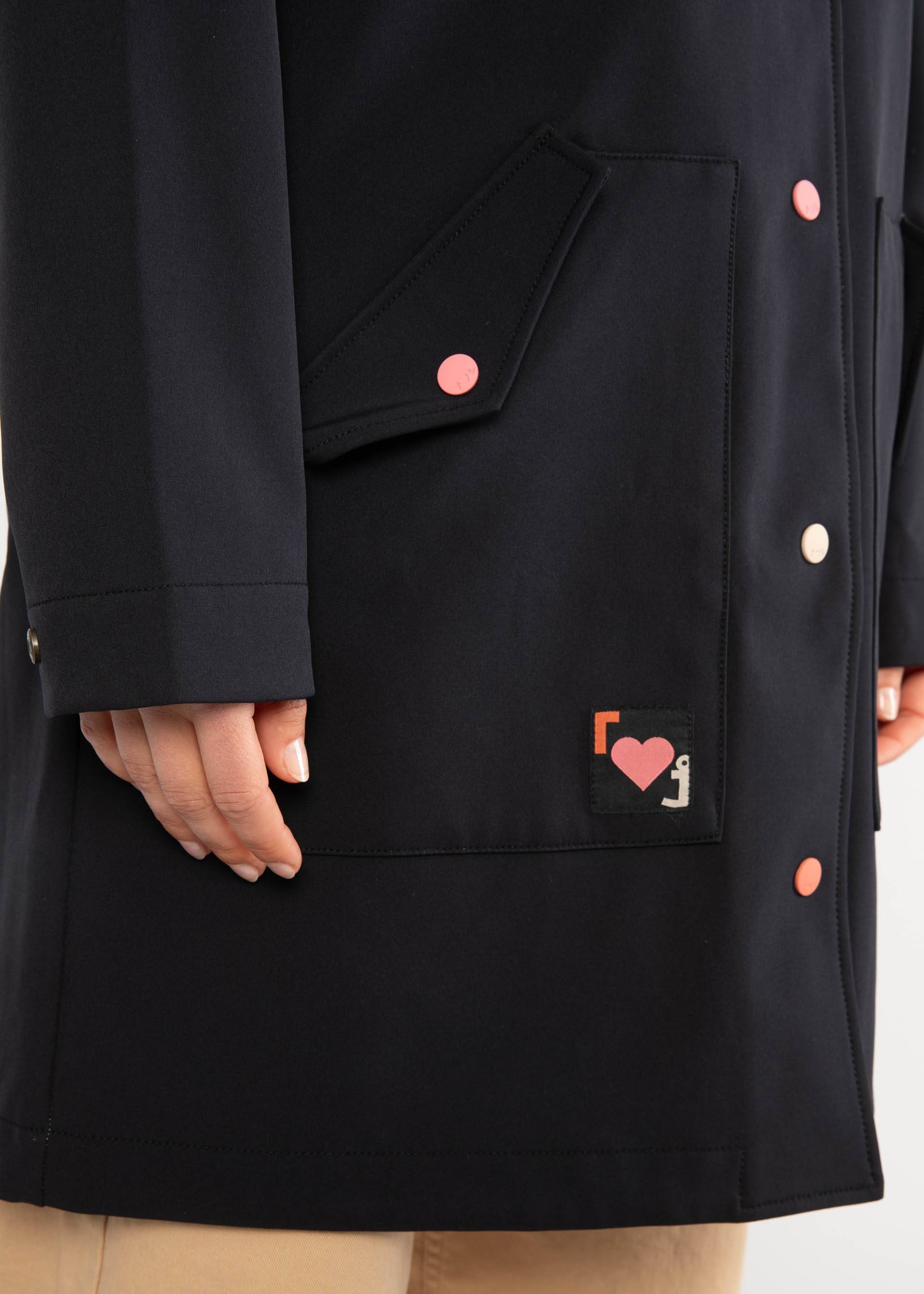 Übergangsjacke Softfriese, leo dots black, Jacken & Mäntel, Schwarz