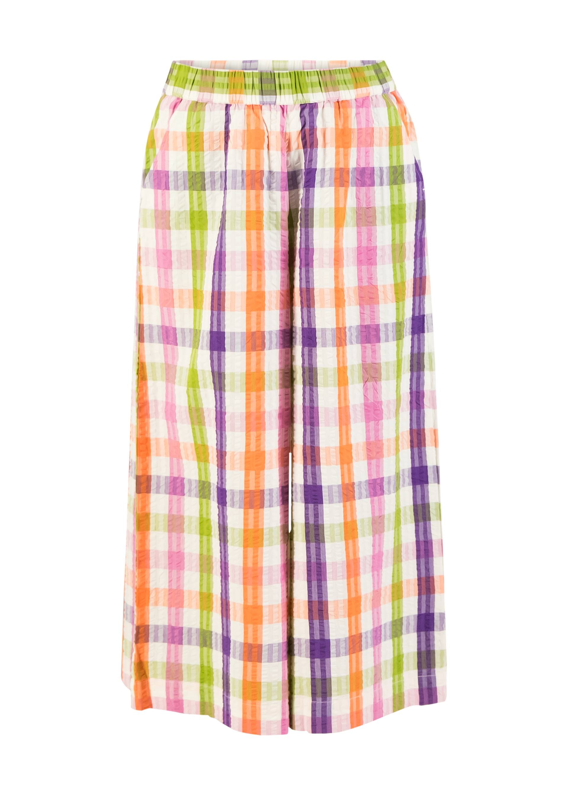 Summer Pants Style Traveller, happy color vichy, Trousers, Blue