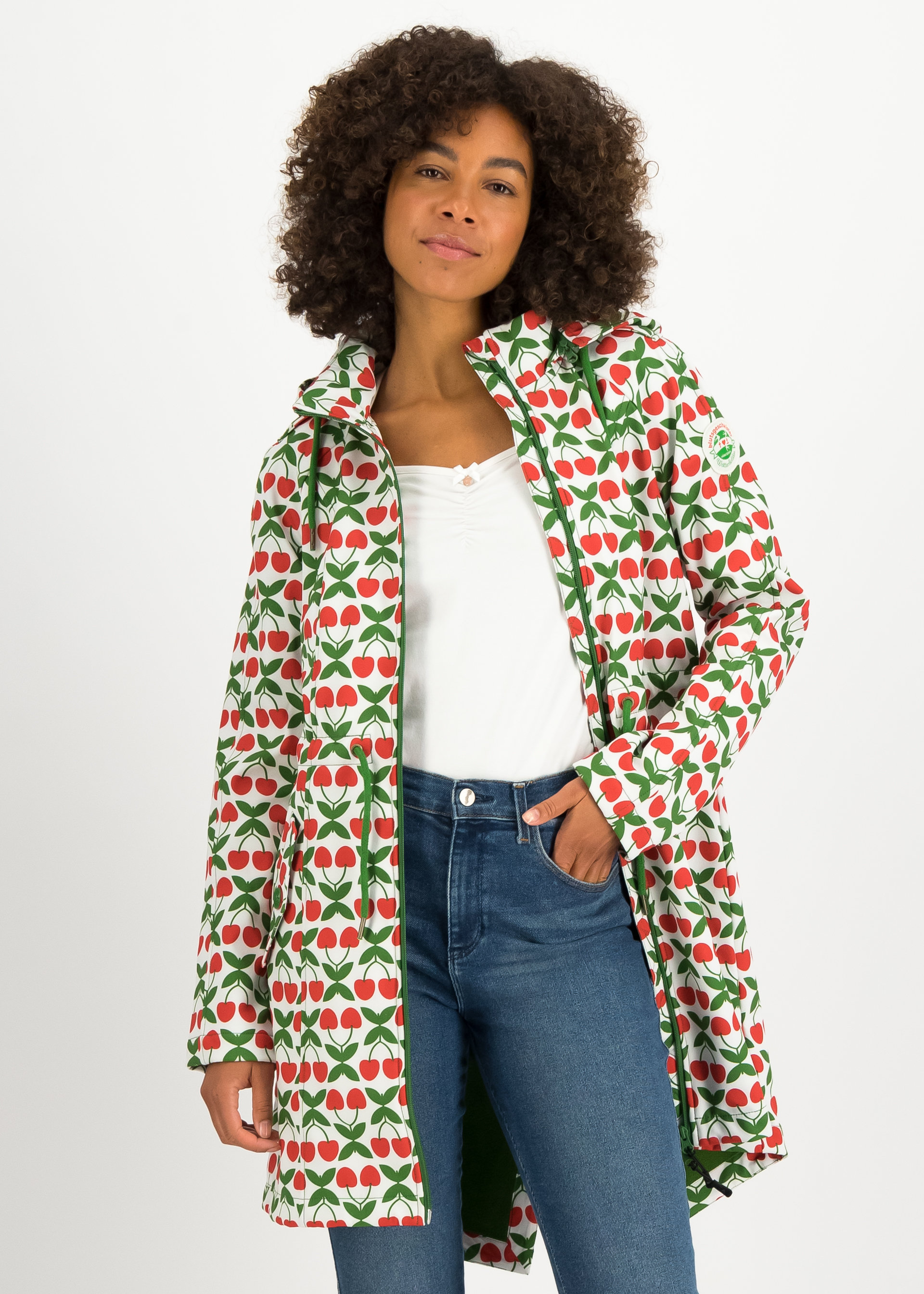 Softshelljacke Swallowtail Promenade, cha cha cherry, Jacken & M&auml;ntel, Wei&szlig;