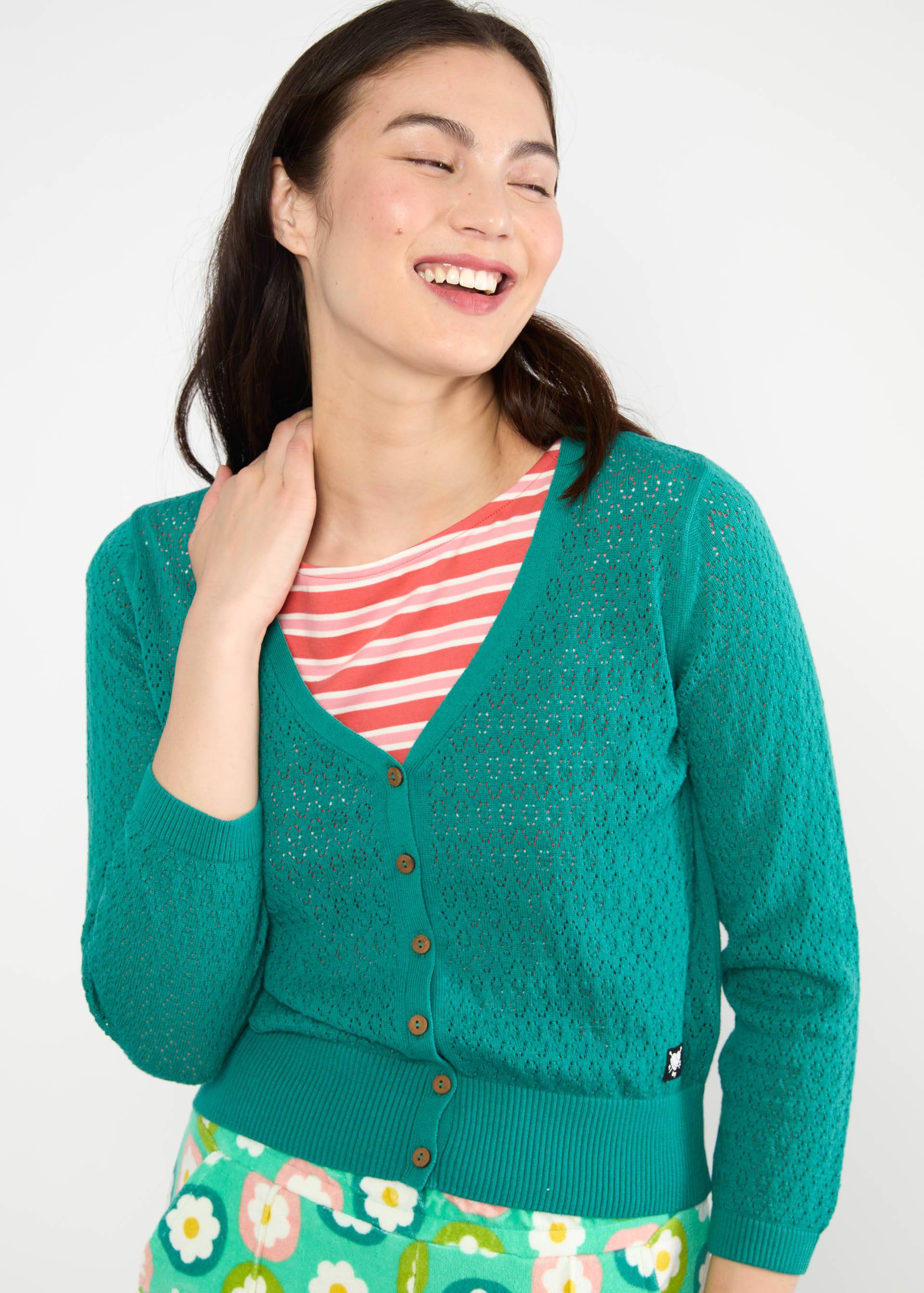 Cardigan Sweet Petite, cypress petrol, Cardigans, Grün