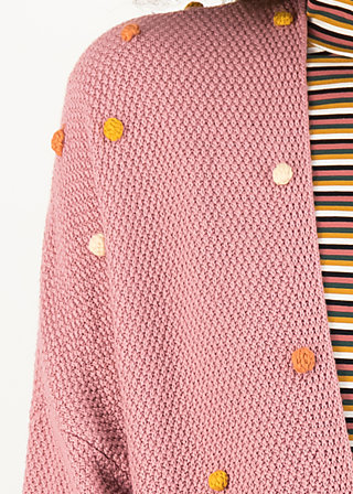 Lange Strickjacke veranda rendez-vouz, soft rose, Strickpullover & Cardigans, Rosa