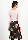 Jersey Skirt Daily Poetry, night blooming, Skirts, Black