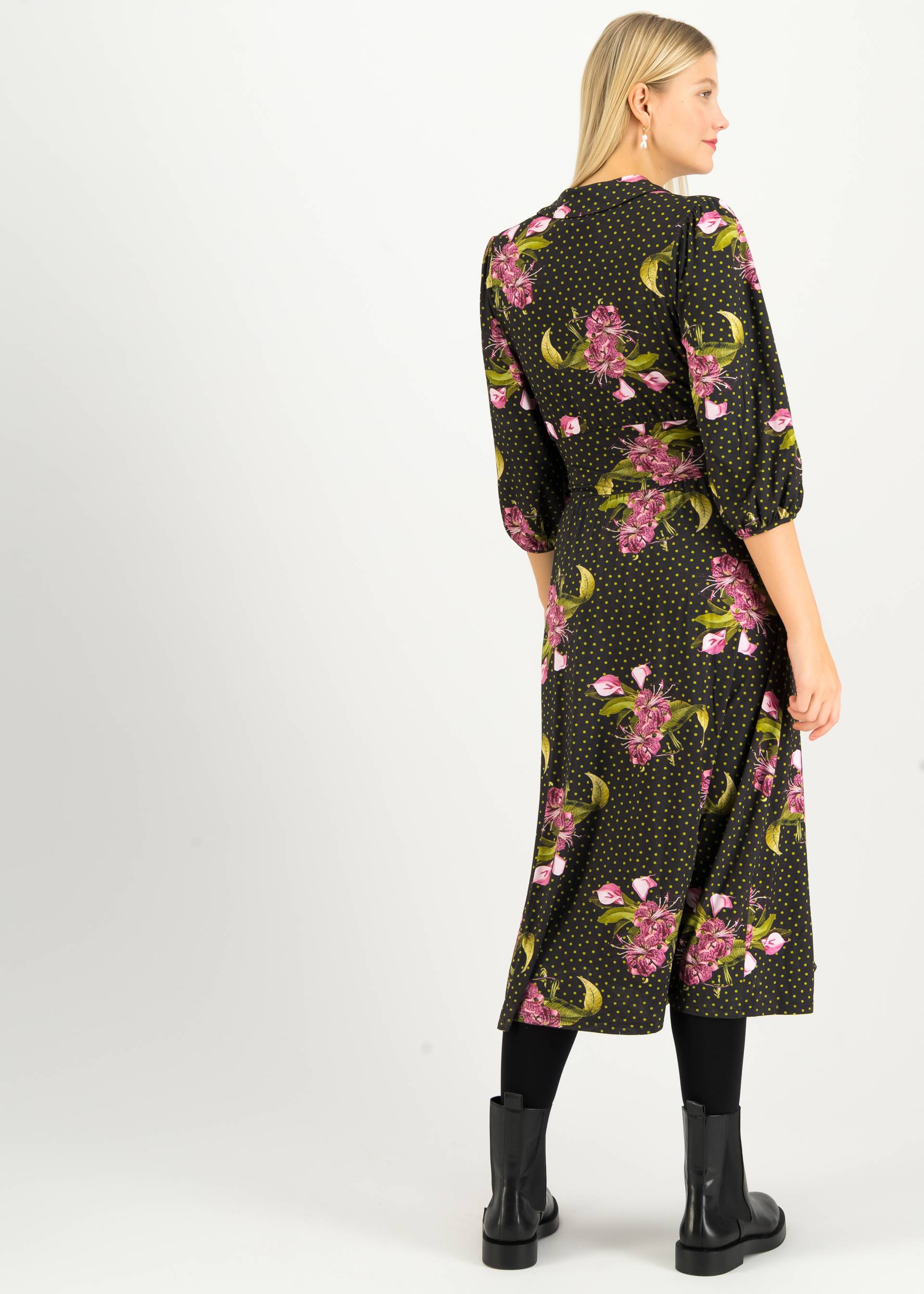 Midikleid Hédoniste Libre, night blooming, Kleider, Schwarz