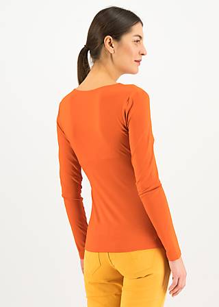 Longsleeve Hot Knot Lacy, orange leaves, Shirts, Orange