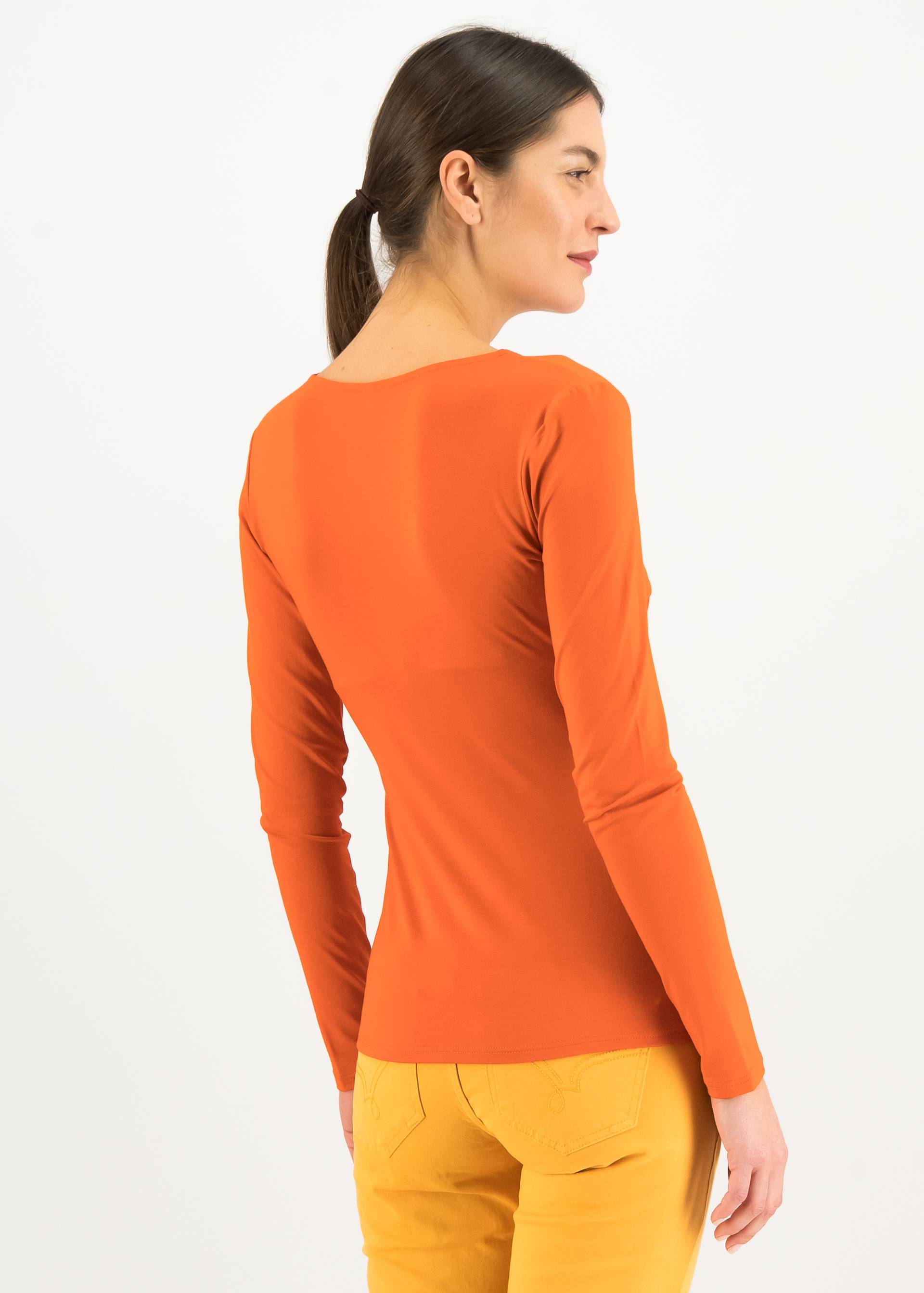 Longsleeve Hot Knot Lacy, orange leaves, Shirts, Orange