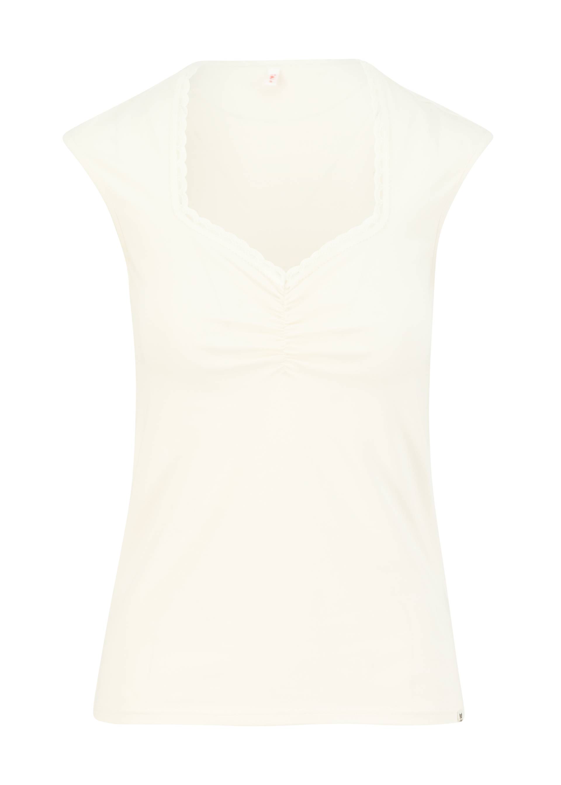 Summer top Let Romance Rule, fluffy cotton white, Tops, White