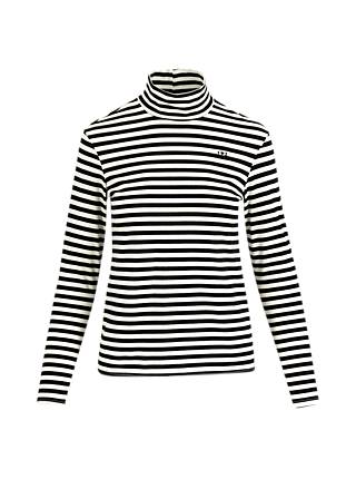 Longsleeve Lonely Lips Turtle, kitchen tile stripes, Shirts, Weiß