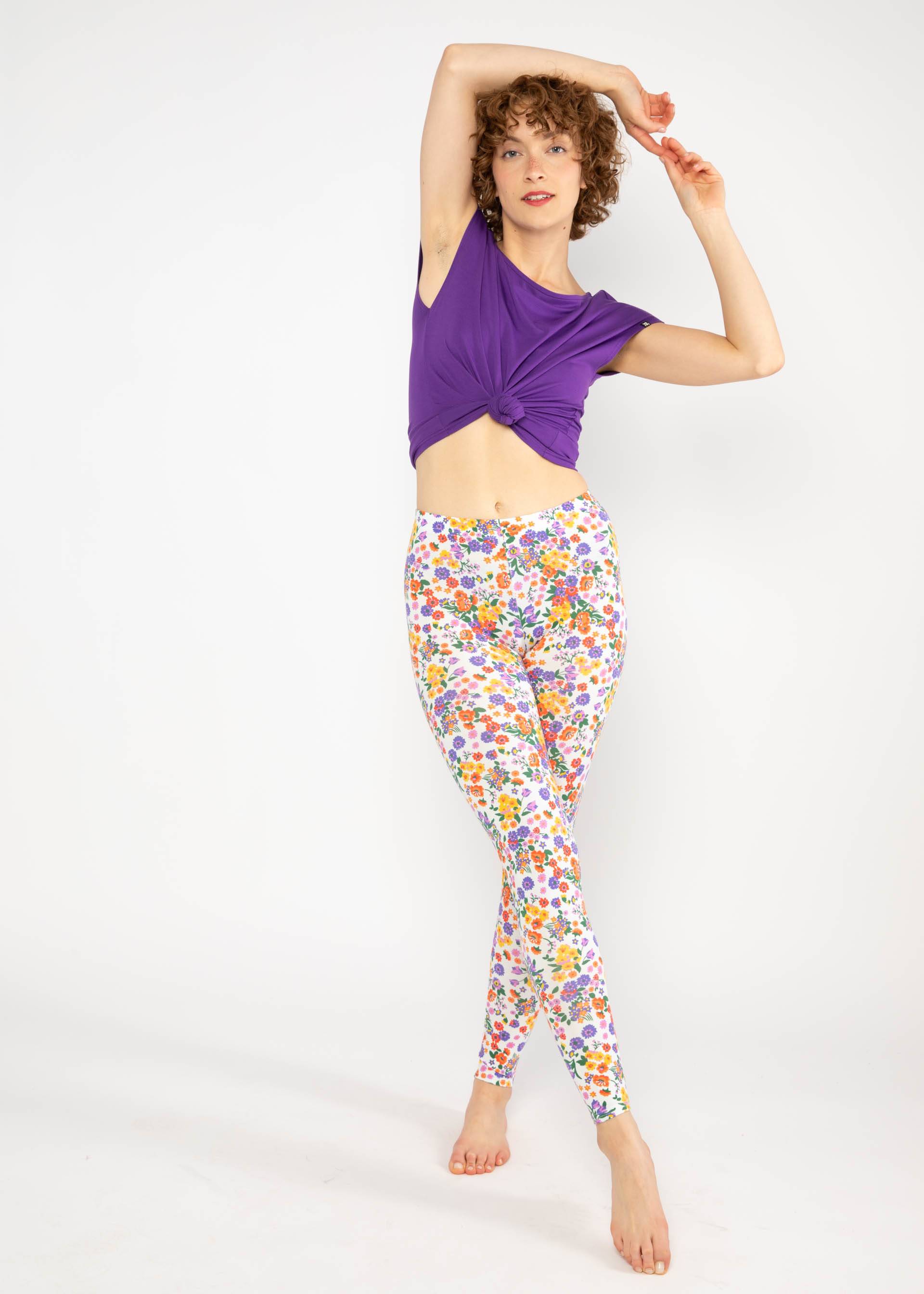 Cotton Leggings Lovely Legs, mini spring romance, Leggings, White