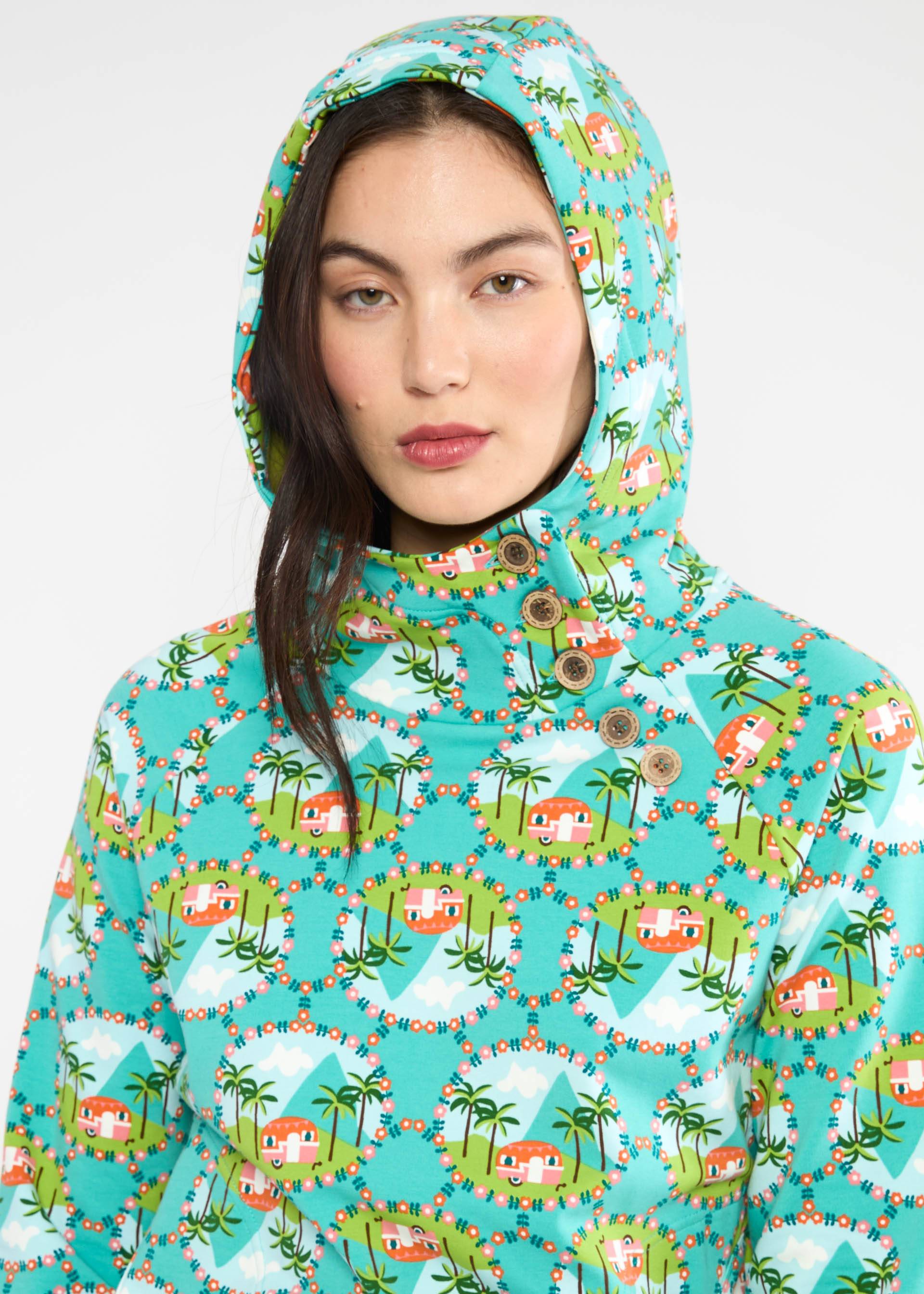 Sweatpullover Oh So Nett Hooded, canaries camping, Sweatshirts & Hoodies, Blau