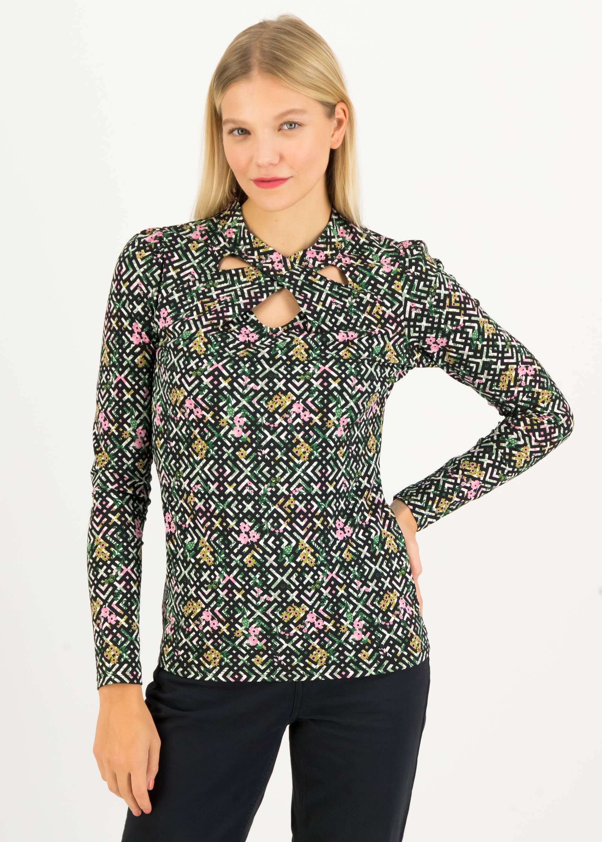 Longsleeve Poetic Garden, sleeping beauty, Shirts, Schwarz