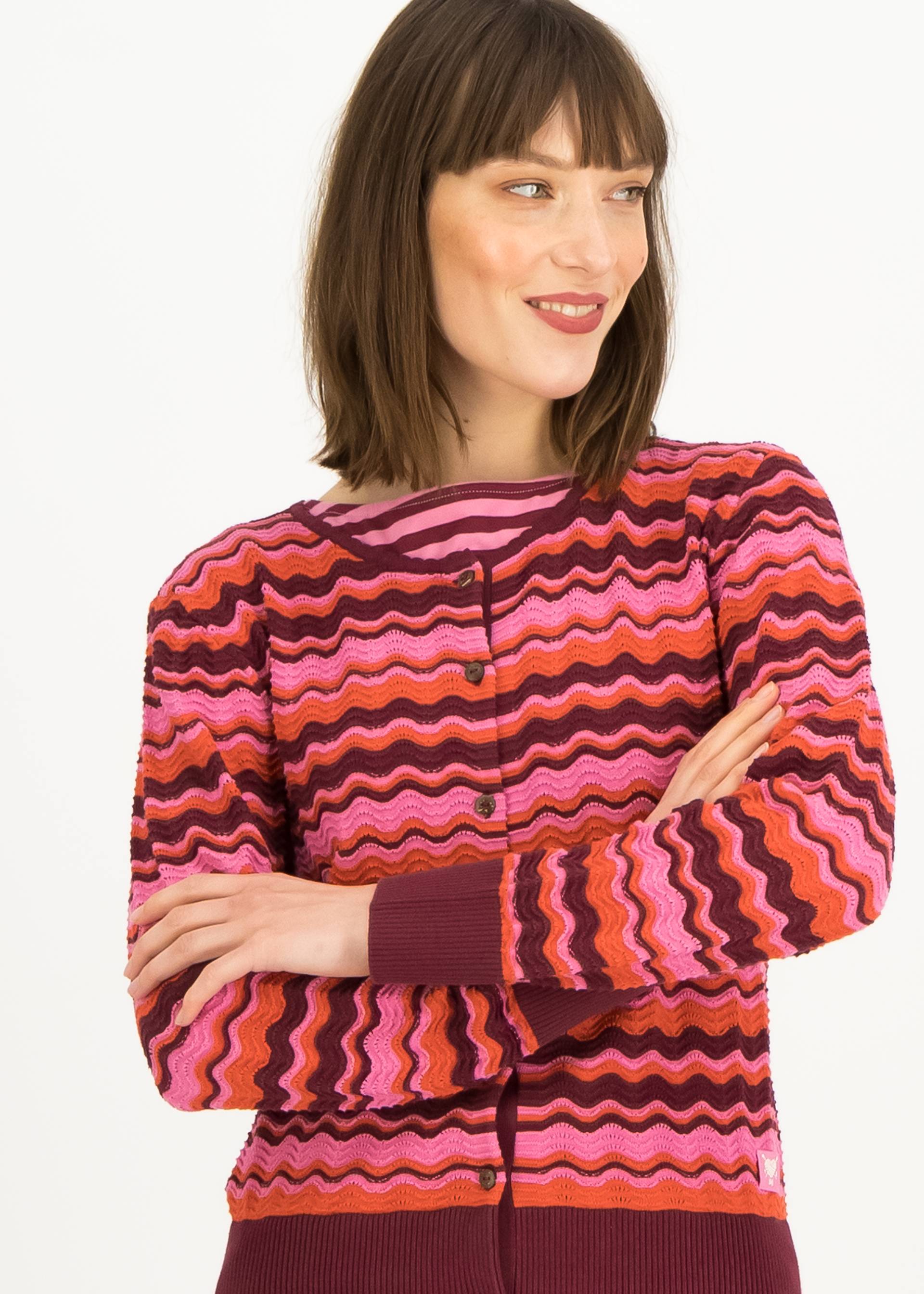 Cardigan Save the Brave Wave, happy miss sunny, Cardigans, Rosa