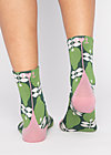 Cotton socks sensational steps, perfect peach, Socks, Green