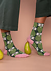 Cotton socks sensational steps, perfect peach, Socks, Green