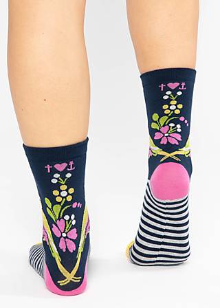 Cotton socks Sensational Steps, budgie buddies sock, Socks, Blue