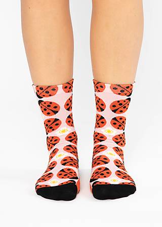 Baumwollsocken Sensational Steps, ladybug dream socks, Socken, Rot