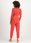 Jumpsuit The Coolest on Earth, hot hearts, Trousers, Red